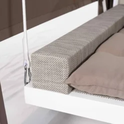 Lit Balancelle De Jardin En Acier Et Rotin Synthétique Deep -Jardelix Soldes Magasin lit balancelle jardin acier rotin synthetique deep 5