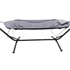 Hamac Sur Pieds En Acier Gris Anthracite
