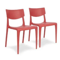Lot De 2 Chaises De Jardin Empilables En Polypropylène Town