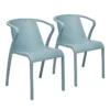 Lot De 2 Fauteuils De Jardin Empilables En Polypropylène Fado -Jardelix Soldes Magasin lot 2 fauteuils jardin empilables polypropylene fado