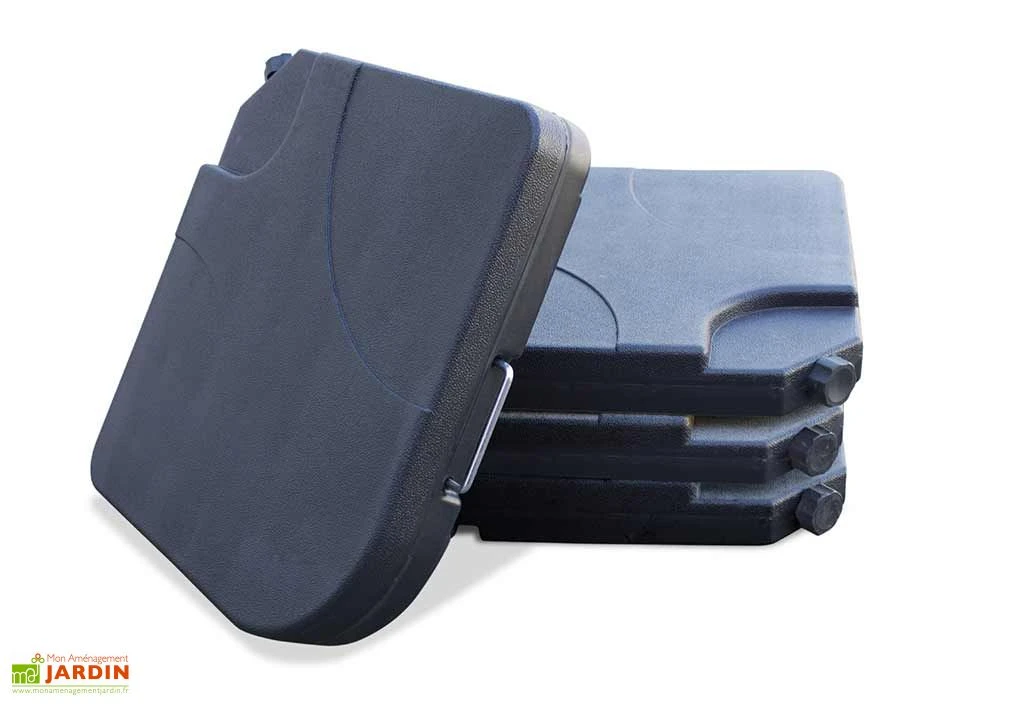 Dalles Pour Parasol En Plastique à Lester (Lot De 4) 3 Dalles Pour Parasol En Plastique à Lester (Lot De 4)