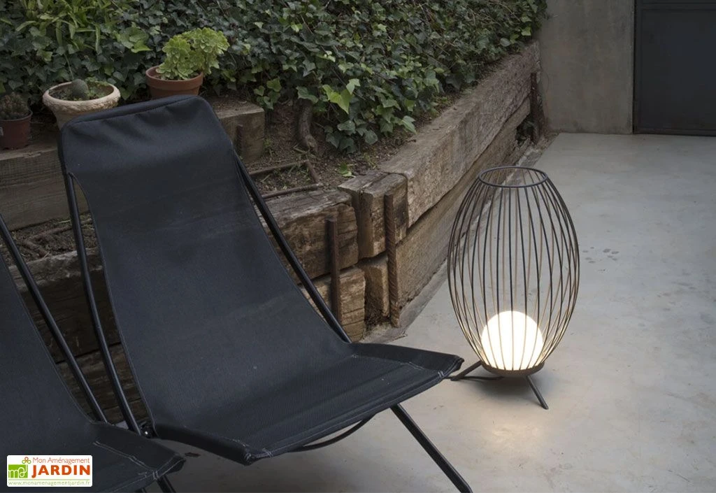 Luminaire Extérieur LED En Aluminium 13 X 57 Cm - Cage 4 Luminaire Extérieur LED En Aluminium 13 X 57 Cm - Cage – Image 2