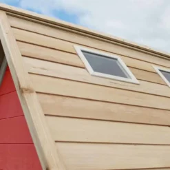 EXIT TOYS Maison Pour Enfant Bois Fantasia Rouge -Jardelix Soldes Magasin maison bois fantasia rouge 5