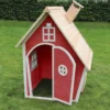 EXIT TOYS Maison Pour Enfant Bois Fantasia Rouge -Jardelix Soldes Magasin maison bois fantasia rouge 7