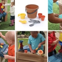 Step2 Maison De Jardin En Plastique Great Outdoors Playhouse 3 Activités -Jardelix Soldes Magasin maison de jardin pour enfants great oudoors 137x179x95cm 4