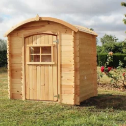 Cabane Maison D’Enfants En Bois Brut Patty Toiture Arrondie – 1 X 1 M 7 Cabane Maison D’Enfants En Bois Brut Patty Toiture Arrondie – 1 X 1 M -Jardelix Soldes Magasin maison enfant bois brut cabane originale toit arrondi patty soulet 2