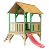 Axi Maison Enfant Bois Cabane + Toboggan Akela -Jardelix Soldes Magasin maison enfant bois cabane toboggan akela