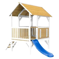 Axi Maison Enfant Bois Cabane + Toboggan Akela -Jardelix Soldes Magasin maison enfant bois cabane toboggan akela 3