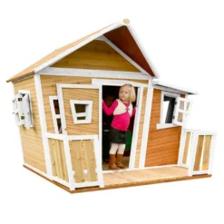Axi Maisonnette Pour Enfant En Bois De Hemlock Lisa -Jardelix Soldes Magasin maison enfant bois lisa 3