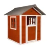 Axi Maisonnette Pour Enfant En Bois De Hemlock Lodge Rouge -Jardelix Soldes Magasin maison enfant bois sunny lodge rouge