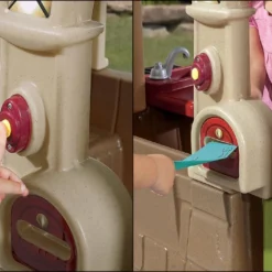 Step2 Cabane Pour Enfant En Plastique Toute Equipée – Happy Home -Jardelix Soldes Magasin maison enfant cabane jardin plastique equipee step2 5