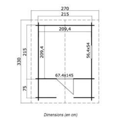 Maison Pour Enfant En Bois D’Épicéa Brut Lido 4 M² -Jardelix Soldes Magasin maison pour enfant bois epicea brut lido 4 m 2