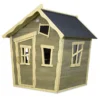 EXIT TOYS Maisonnette Pour Enfant En Bois De Cèdre Crooky 100 -Jardelix Soldes Magasin maisonnette enfant bois cedre crooky 100