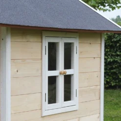 EXIT TOYS Maisonnette Pour Enfant En Bois De Cèdre Loft 100 (3 Coloris) -Jardelix Soldes Magasin maisonnette enfant bois cedre loft 100 3 coloris 2