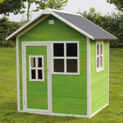EXIT TOYS Maisonnette Pour Enfant En Bois De Cèdre Loft 100 (3 Coloris) -Jardelix Soldes Magasin maisonnette enfant bois cedre loft 100 3 coloris 4