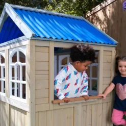 KidKraft Maisonnette En Bois Pour Enfant Cèdre Traité 111 X 121 Cm – Cooper -Jardelix Soldes Magasin maisonnette enfant bois cedre traite 2