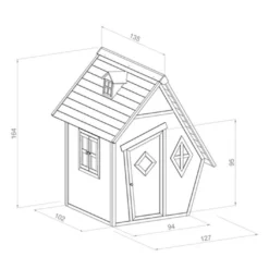 Axi Maisonnette Pour Enfant En Bois De Hemlock Cabin -Jardelix Soldes Magasin maisonnette enfant bois hemlock cabin 1