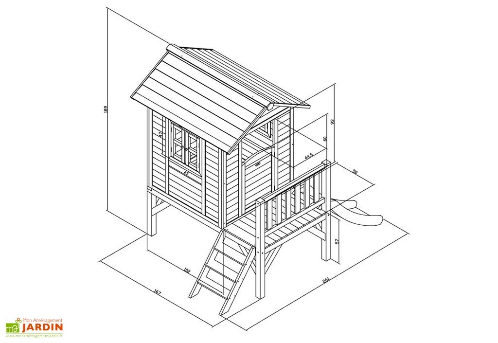 Axi Maisonnette Pour Enfant En Bois De Hemlock Lodge XL 8 Axi Maisonnette Pour Enfant En Bois De Hemlock Lodge XL – Image 6