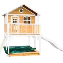 Axi Maisonnette Pour Enfant En Bois De Hemlock Marc -Jardelix Soldes Magasin maisonnette enfant bois hemlock marc 5