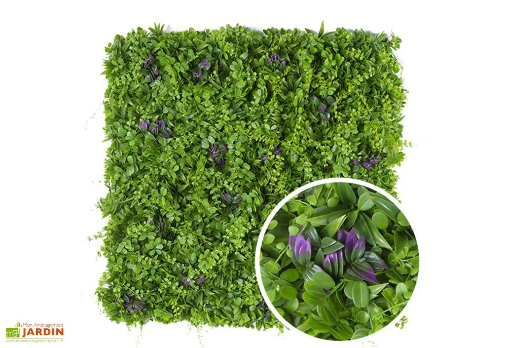 Mur Végétal D'extérieur En Polyéthylène Et Plastique 1 X 1 M – Liane 3 Mur Végétal D'extérieur En Polyéthylène Et Plastique 1 X 1 M – Liane