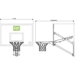 EXIT TOYS Panier De Basket Mural Réglable En Hauteur Galaxy 7 EXIT TOYS Panier De Basket Mural Réglable En Hauteur Galaxy -Jardelix Soldes Magasin panier de basket mural 3