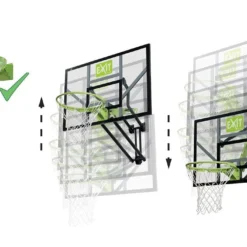 EXIT TOYS Panier De Basket Mural Réglable En Hauteur Galaxy Spécial Dunk -Jardelix Soldes Magasin panier de basket mural dunk 1