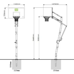 EXIT TOYS Panier De Basket Sur Pied Galaxy -Jardelix Soldes Magasin panier de basket sur pied 2