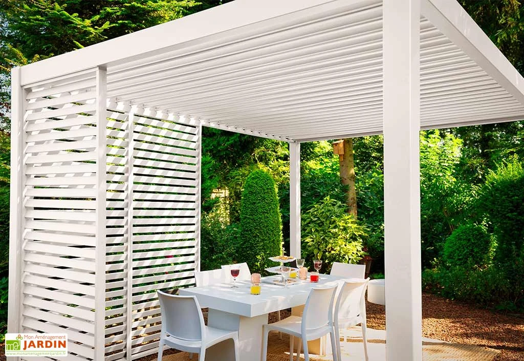 Panneau Brise-vue En Aluminium Pour Pergola Ombréa 1,3 M 3 Panneau Brise-vue En Aluminium Pour Pergola Ombréa 1,3 M