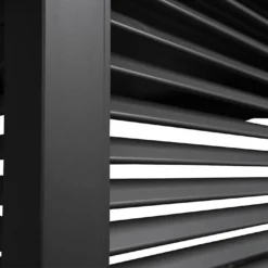 Panneau Latéral Brise-vue En Aluminium Pour Pergola Ombréa 1,2 M -Jardelix Soldes Magasin panneau brise vue jardin detail angle