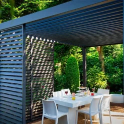 Panneau Brise-vue En Aluminium Pour Pergola Ombréa 1,3 M 12 Panneau Brise-vue En Aluminium Pour Pergola Ombréa 1,3 M -Jardelix Soldes Magasin panneau brise vue jardin 1