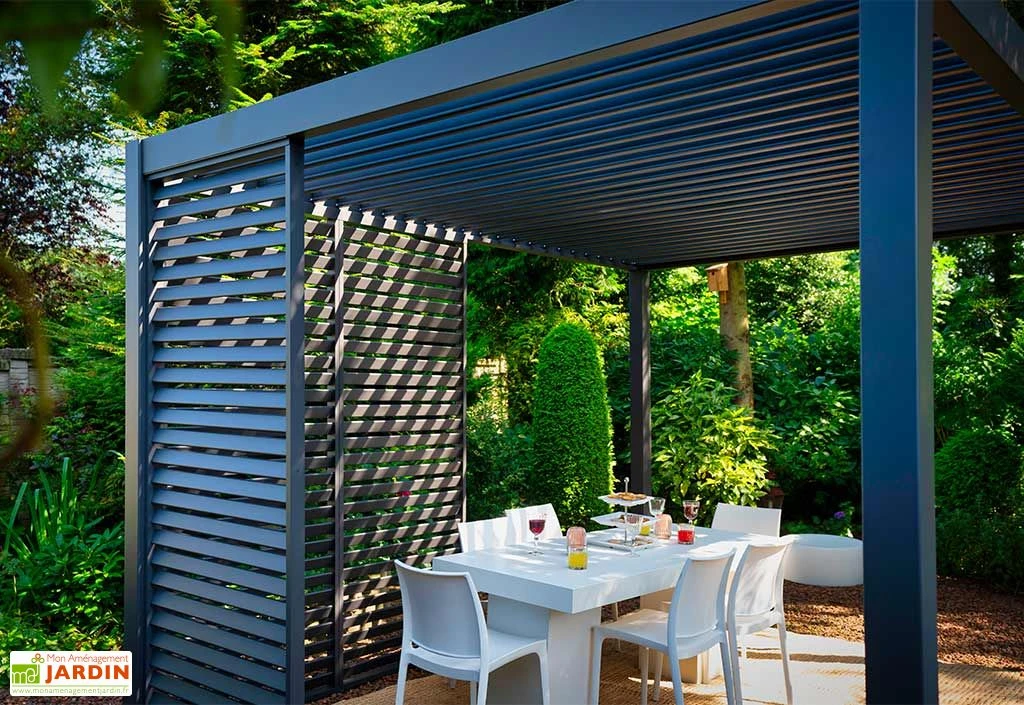 Panneau Brise-vue En Aluminium Pour Pergola Ombréa 1,3 M 7 Panneau Brise-vue En Aluminium Pour Pergola Ombréa 1,3 M – Image 5