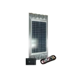 Panneau Solaire 50W 12V Avec Plaque En Tôle Ondulée - 130 X 52 Cm
