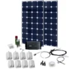 Panneaux Solaires Monocristallins Portables 200W 12V - Solar Peak Three 5.0 -Jardelix Soldes Magasin panneau solaire voyage kit caravane solar peak three