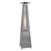 Chauffage à Gaz Extérieur En Inox à Forme Pyramidale 1 Chauffage à Gaz Extérieur En Inox à Forme Pyramidale -Jardelix Soldes Magasin parasol chauffant gaz forme pyramidale alu acier 195x48x48cm