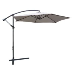 Parasol Déporté En Aluminium Et Polyester Beausoleil Collioure ⌀ 300 Cm