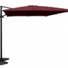 Parasol Déporté Carré En Aluminium Et Polyester 3,2 X 3,2 M -Jardelix Soldes Magasin parasol deporte aluminium polyester beausoleil deauville 32x32m