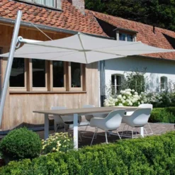 Parasol Déporté 250 Cm - Spectra Incliné Toile Solidum -Jardelix Soldes Magasin parasol deporte spectra carre 250cm umbrosa 2 1