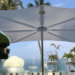 Parasol Déporté 250 Cm - Spectra Droit Toile Solidum -Jardelix Soldes Magasin parasol deporte spectra droit 250cm umbrosa 2