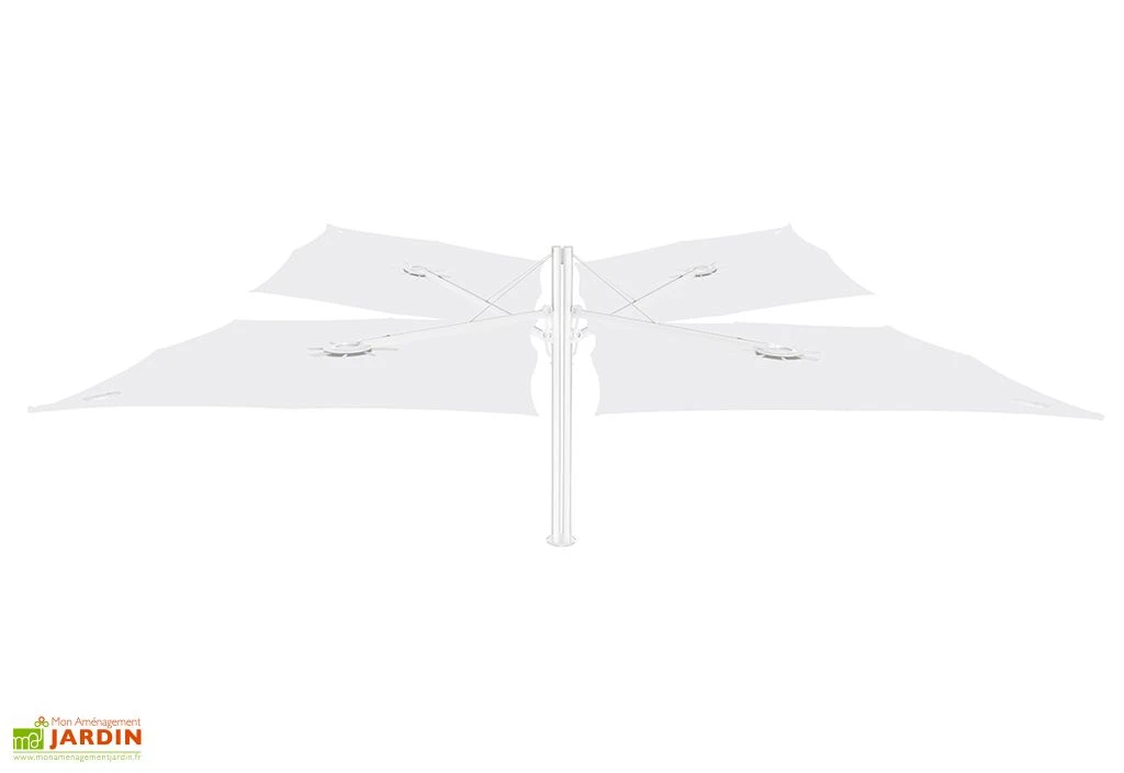 Parasol Déporté 250 Cm - Spectra Multi Toile Solidum 5 Parasol Déporté 250 Cm - Spectra Multi Toile Solidum – Image 3