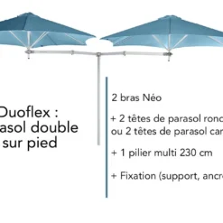 Bras Néo En Aluminium Pour Parasol Paraflex - 2,00 M -Jardelix Soldes Magasin parasol double pied bras neo umbrosa