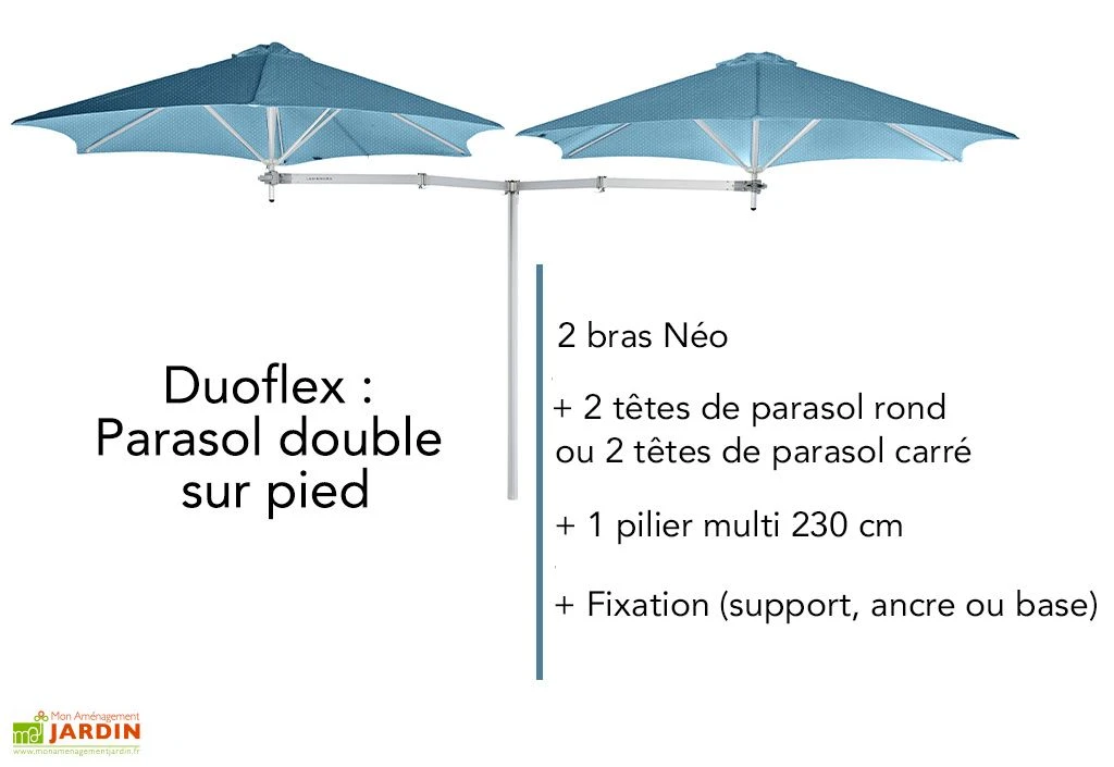 Pilier Multimâts 230 Cm Pour Composition De Parasol Paraflex 4 Pilier Multimâts 230 Cm Pour Composition De Parasol Paraflex – Image 2