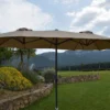 Parasol Rectangulaire 3 Têtes 4,6 M En Aluminium Et Toile Taupe - Wide 1 Parasol Rectangulaire 3 Têtes 4,6 M En Aluminium Et Toile Taupe - Wide -Jardelix Soldes Magasin parasol droit 3 tetes aluminium toile polyester taupe 465cm 3