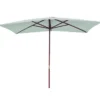 Parasol Droit En Bois Et Polyester Beausoleil Oléron 2 X 3 M Gris