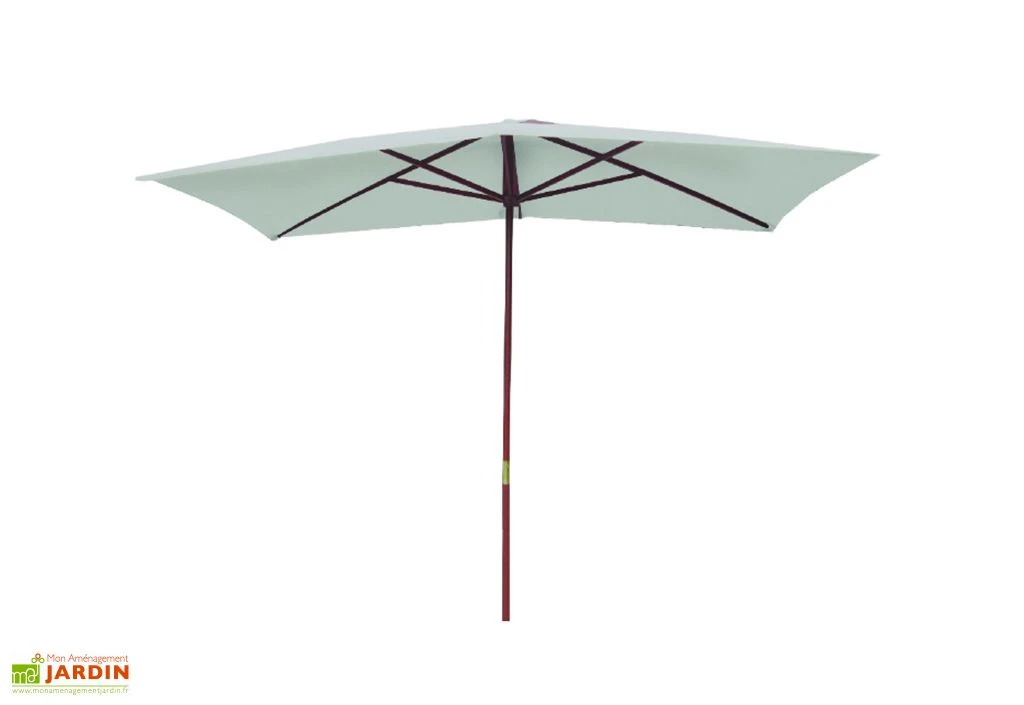 Parasol Droit En Bois Et Polyester Beausoleil Oléron 2 X 3 M Gris 3 Parasol Droit En Bois Et Polyester Beausoleil Oléron 2 X 3 M Gris