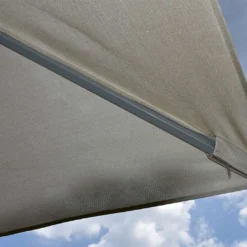 Parasol Droit Carré 3 M En Aluminium Summer -Jardelix Soldes Magasin parasol droit carre aluminium 3m summer 2