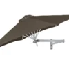 Parasol Mural Rond 270 Cm + Bras Néo - Wallflex Toile Solidum -Jardelix Soldes Magasin parasol mural paraflex wallflex umbrosa taupe
