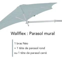 Bras Néo En Aluminium Pour Parasol Paraflex - 2,00 M -Jardelix Soldes Magasin parasol mural wallflex bras neo umbrosa