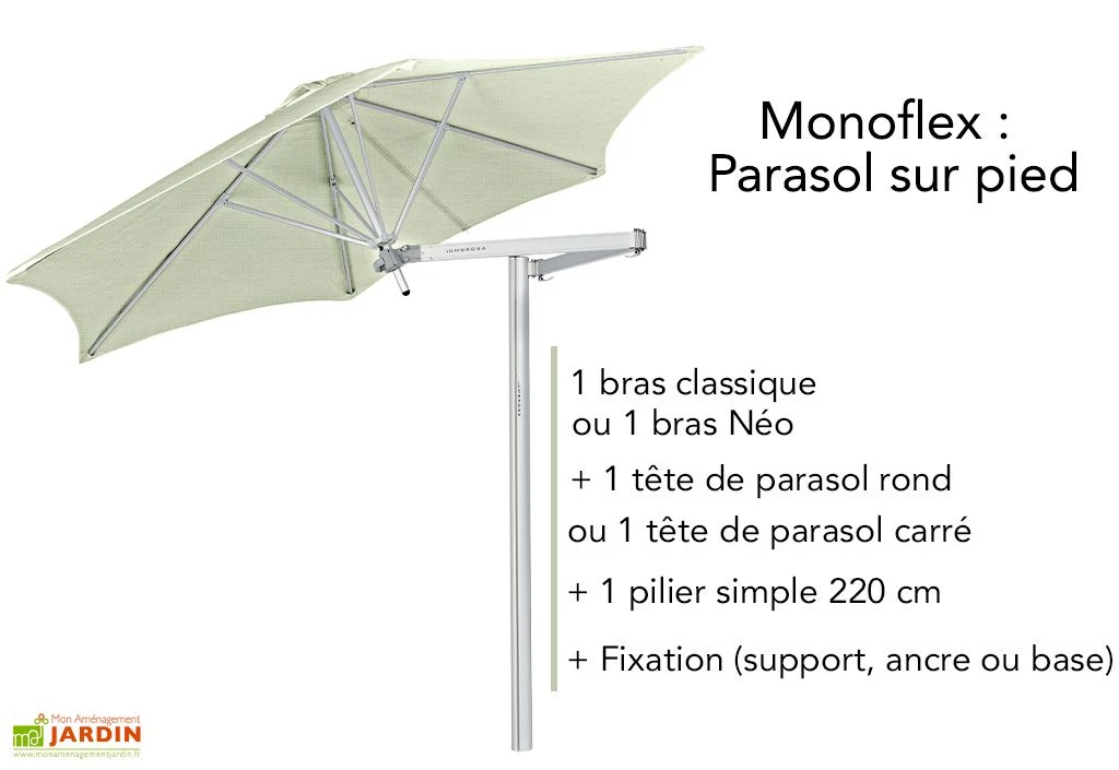 Pilier Simple 220 Cm Pour Composition De Parasol Paraflex 4 Pilier Simple 220 Cm Pour Composition De Parasol Paraflex – Image 2