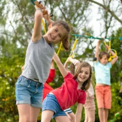 Parcours D’obstacles Enfant + Slackline De 25 M