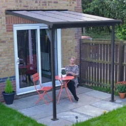 Pergola Adossée En Aluminium Et Polycarbonate 224 Cm – Sierra